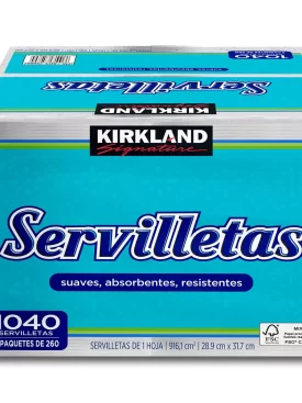 Kirkland Signature Servilletas 4 paquetes de 260 pzas
